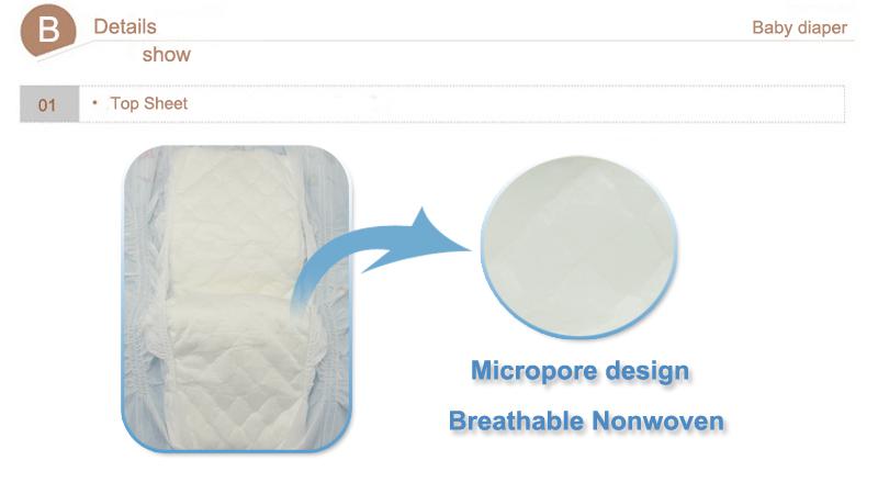 Lenzuolo superiore per pannolini per bambini Baby diaper top sheet