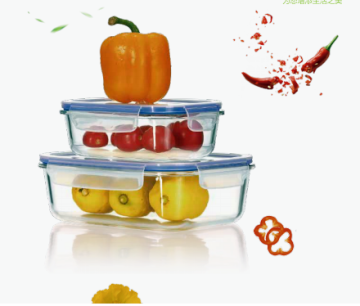 Reusable glass food fresh keeping