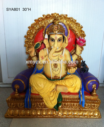 latest 1 meter high large ganesh statue sitting ganesh