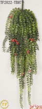 29" Artificial Pea leaf hanging bush