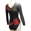 Mesh Sleeve Competition Dance Leotards