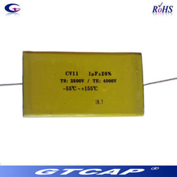 High Current Mica capacitor paper in oil capacitors