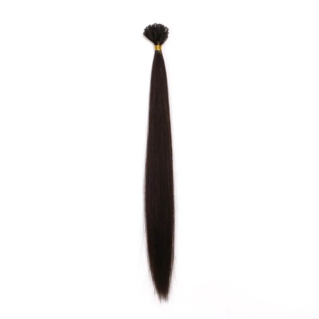 Straight Black 16inch Brazilian Human Virgin Remy Hair Extension U-Tip Hair