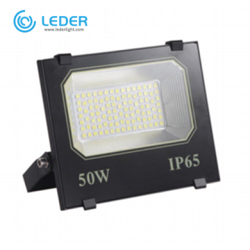 LEDER Black Aluminium 50W LED Flood Light