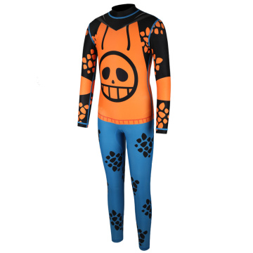 Marinha Boys MMA Back Zip Fullsuit Protetor Rash