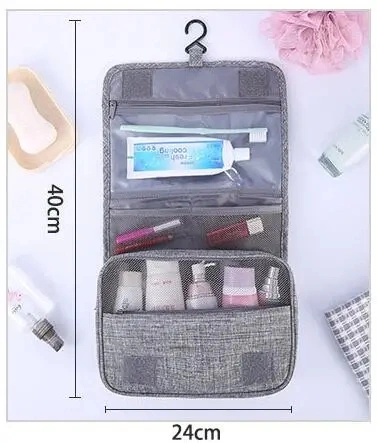 Multifunctional Foldable Hanging Travel Toiletry Bag Portable Travel Organizer Bag Big Size Cosmetics Bag