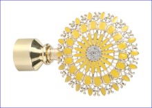 Dreamy yellow kaleidoscope Curtain Rods