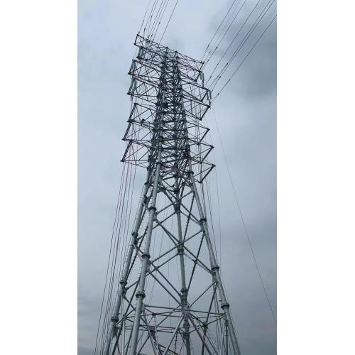 220kV High Voltage Transmission Line Steel Tower