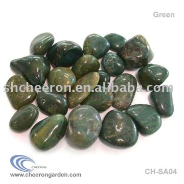 Green Polished Pebble Polished Stone