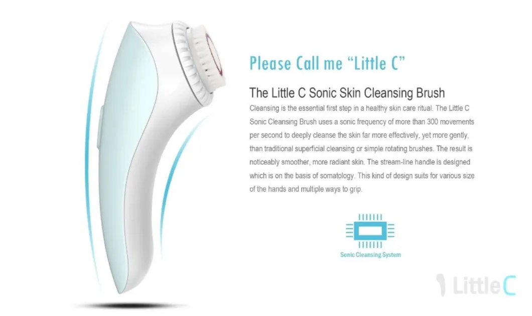 New Design Portable Sonic Facial Cleansing Brush