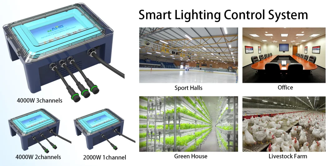 AC100-240V Szamb IP66 Waterproof Livestock Farm Intelligent Dimmer Light System