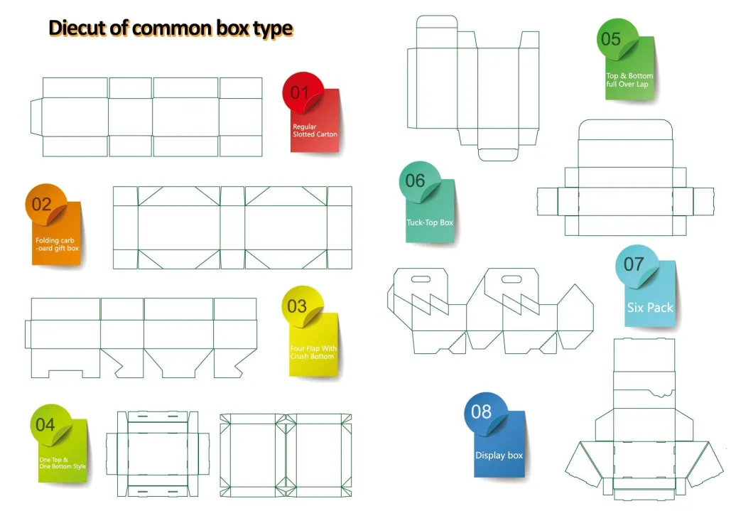 350GSM Carton Cardboard Box with PVC Window Design