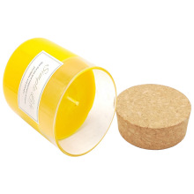 Cork Lid glass container paraffin wax candles