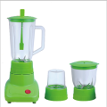 Stainless steel blender with glass jar