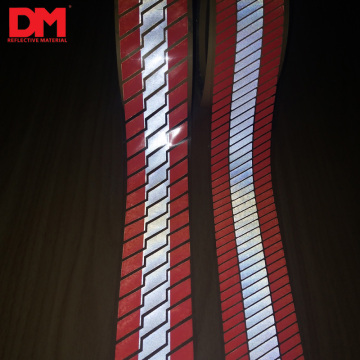 fluo orange silver retroreflective segmented home wash trim