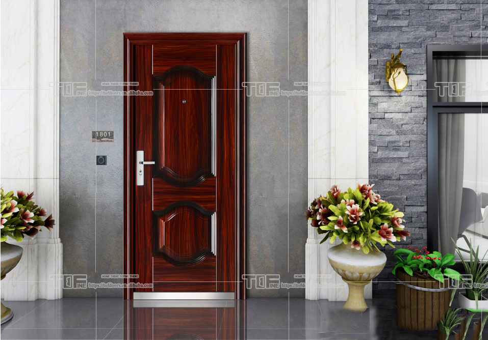 Anti-theft Modern Home Interior Front Door Design 2020 with Easy installation Adjustable hinge