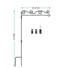 93cm Carbon Steel Garden and Indoor Display Accessories: Flagpoles