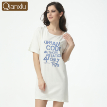 Qianxiu Wholesale Cheap Knit Cotton Plus Nightshirt