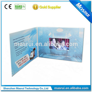 new technology and custom design lcd video folders card for business advertising video card
