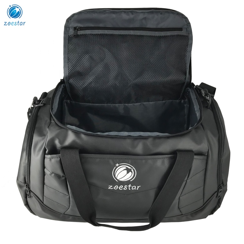 One Large Compartment Reversed-coating Polyester Duffel Bag for Sport Travel Overnight Weekend