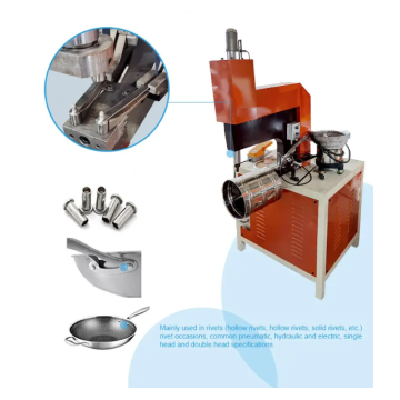 Riveting machine for kitchen set handle