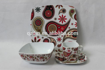 Square Melamine Dinner Set,Tableware Set