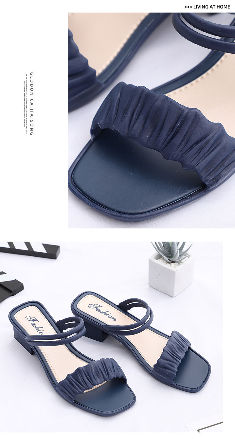 2021 Summer Beach Garden Fashion Sandals For Women Designer shoes Anti-Slip Sandals for women Mid-heel Sandals