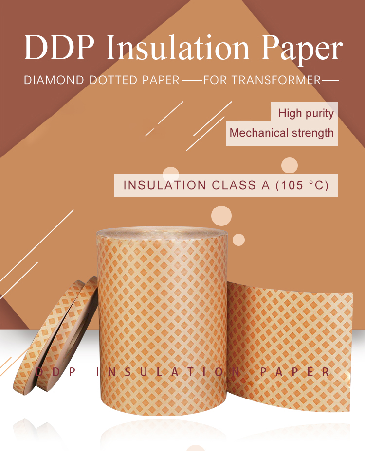 Free sample Transformer electrical insulating paper Diamond Dotted insulation paper DDP