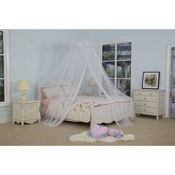 Circular Hanging Bed Canopy White Mosquito Netting