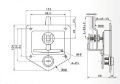 Tool Box Recessed Paddle Handle Lock