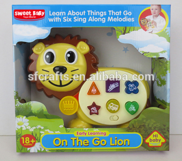 2017 kids Educational Toys Plastic lion Electronic Organ Baby Playset