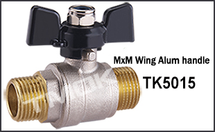 brass ball valve Single union 15mm/20mm/25mm pipe cock with aluminum T handle CE approved