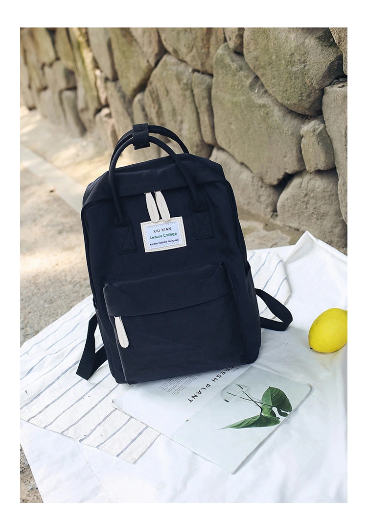 The New Korean Version of The Portable Dual-Shoulder Backpack Fashion Contrast Color Outdoor Large-Capacity Backpack