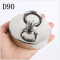 F200*2 Strong Neodymium Pot Magnet With Eyebolt For Fishing