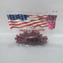 Fresh Keeping Customized Plastic Packaging Bag For Grape Fruit and Vegetable Bags With Zipper