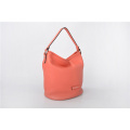 Pebbled Baggu Soft Leather Bucket Bag Medium Size