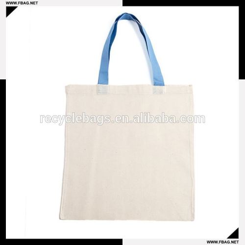eco high quality plain white cotton bag