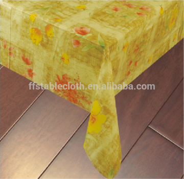 flower pvc table cloth