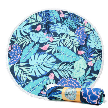 Good Quality Colorful Blue Round Beach Towels towel