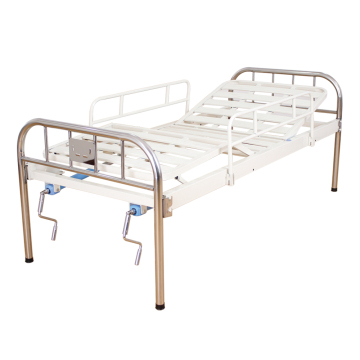 Health Care Stainless Steel Manual Hospital Bed