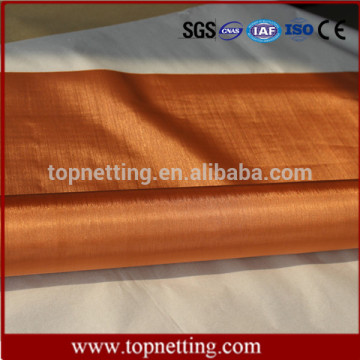 Copper infused fabric / copper fine mesh wire cloth