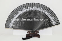 wedding gift fan,black lace fan,elegant hand fan