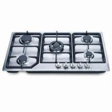 Gas Hob with 5 Burners and 860*500mm SS Mat Panel, Auto-pulse Ignitions, FFD for Choice (GH-S925C)