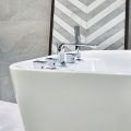 Einfaches Design Acryl freistehende Badewanne