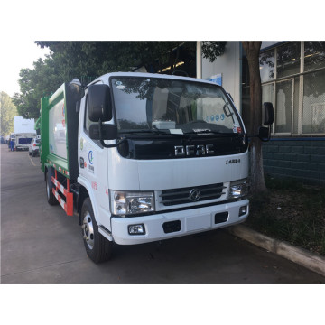 Rear Loader Recycling Roll 3cbm trash compactor truck