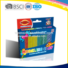 Colourful color modeling clay plasticine clay playdough 4 COLOR Modelling Clay