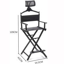 Folding Aluminum Makeup Chair with Head Rest