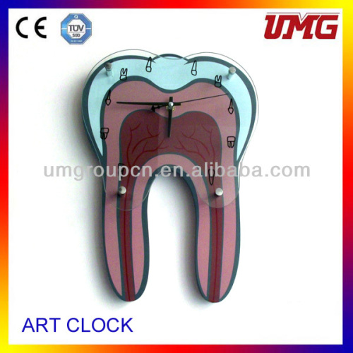 dental gift Tooth type plastic Art Wall clocks