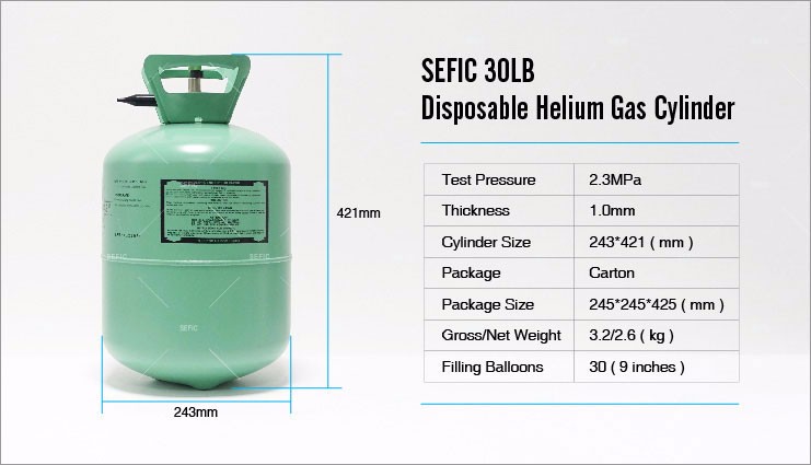 philippines market high purity helium gas of 30pound &50pound tank balloons