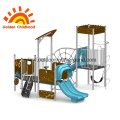 Outdoor Climbing Tower Equipment Blue For Children